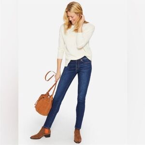 J. McLaughlin Jaycie Jeans Medium Denim Blue Stretch Size 6